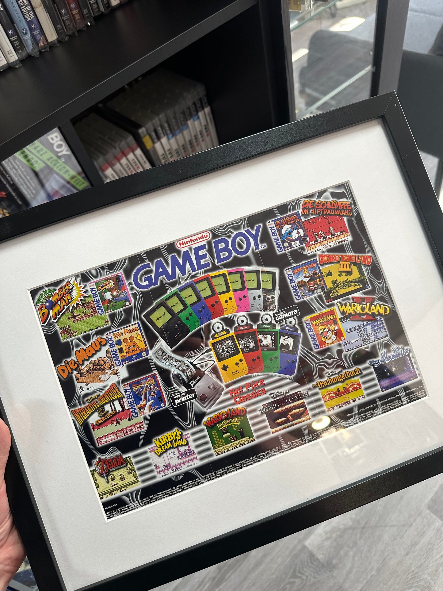 Vintage Nintendo Gameboy Pocket Promo Poster / Flyer