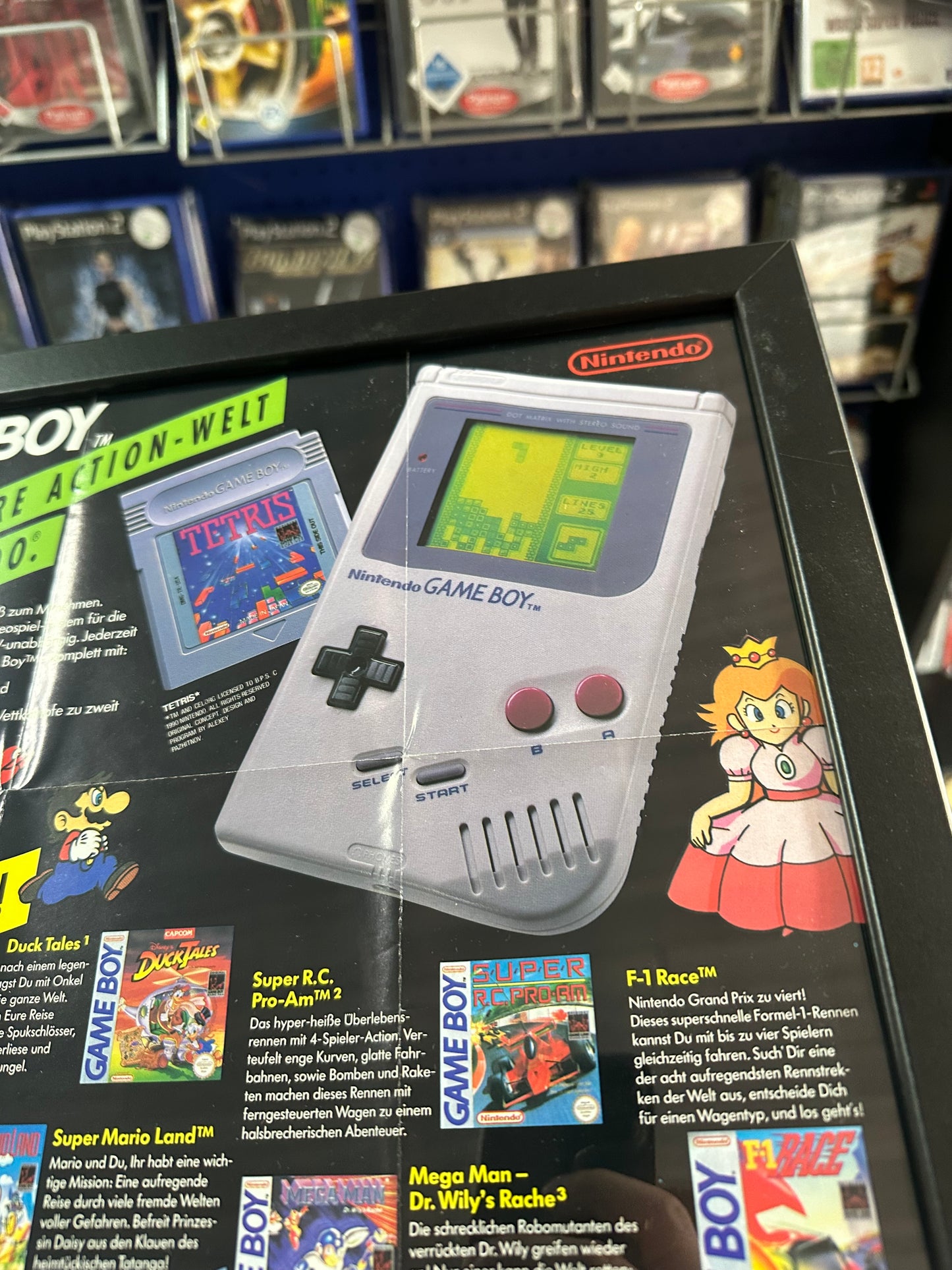 Vintage Nintendo Gameboy Promo Poster / Flyer