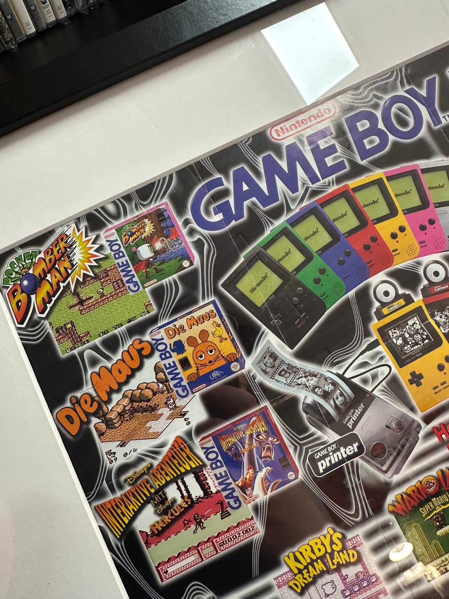Vintage Nintendo Gameboy Pocket Promo Poster / Flyer
