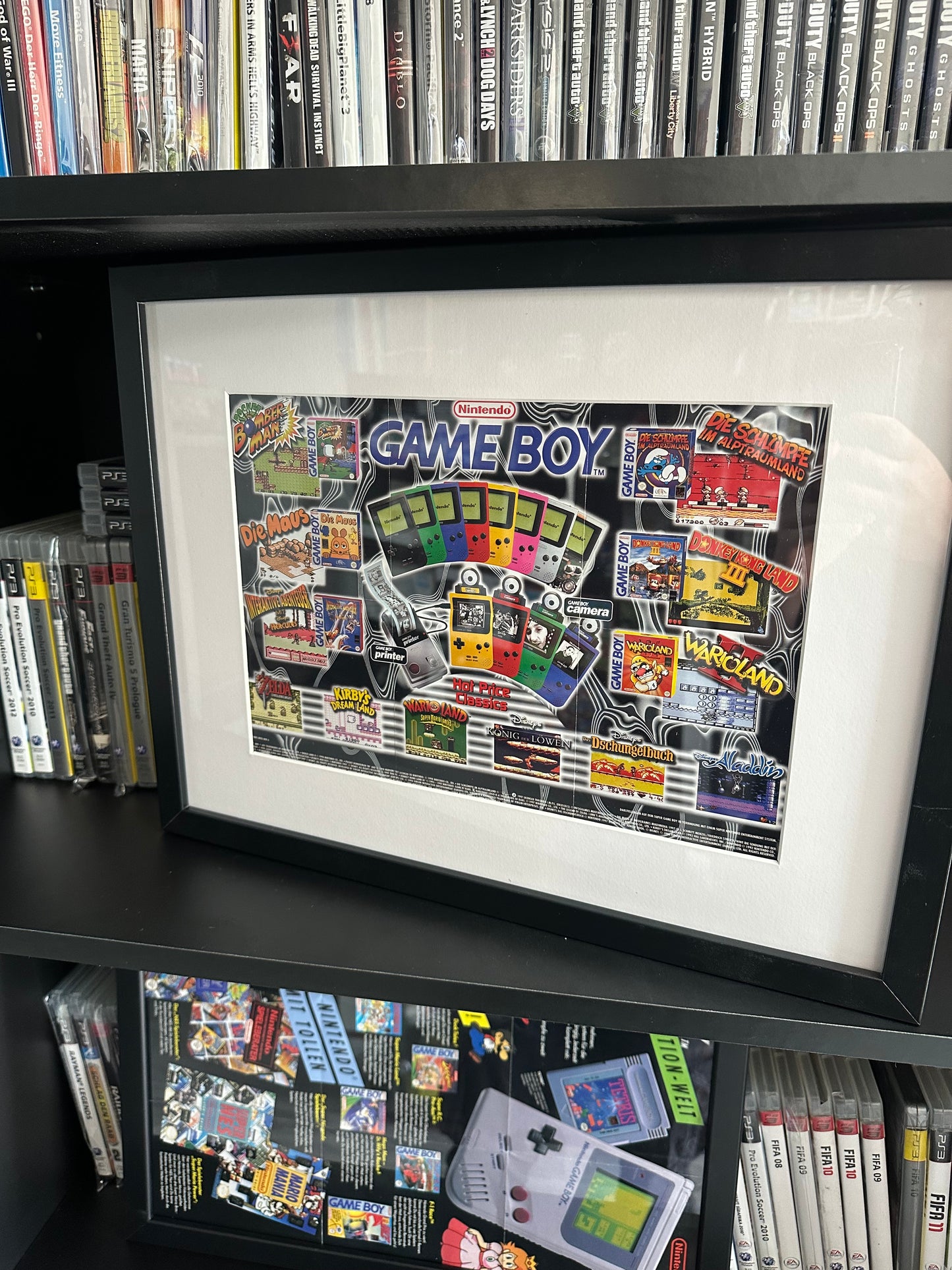 Vintage Nintendo Gameboy Pocket Promo Poster / Flyer