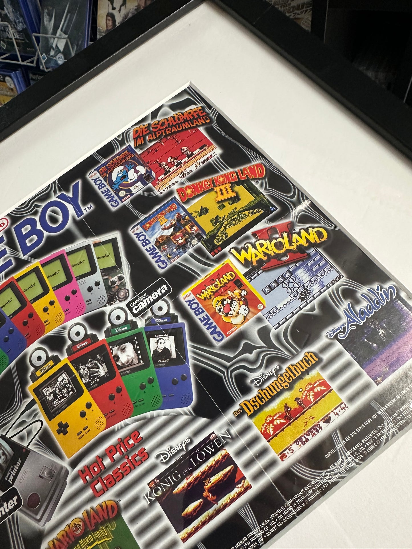 Vintage Nintendo Gameboy Pocket Promo Poster / Flyer