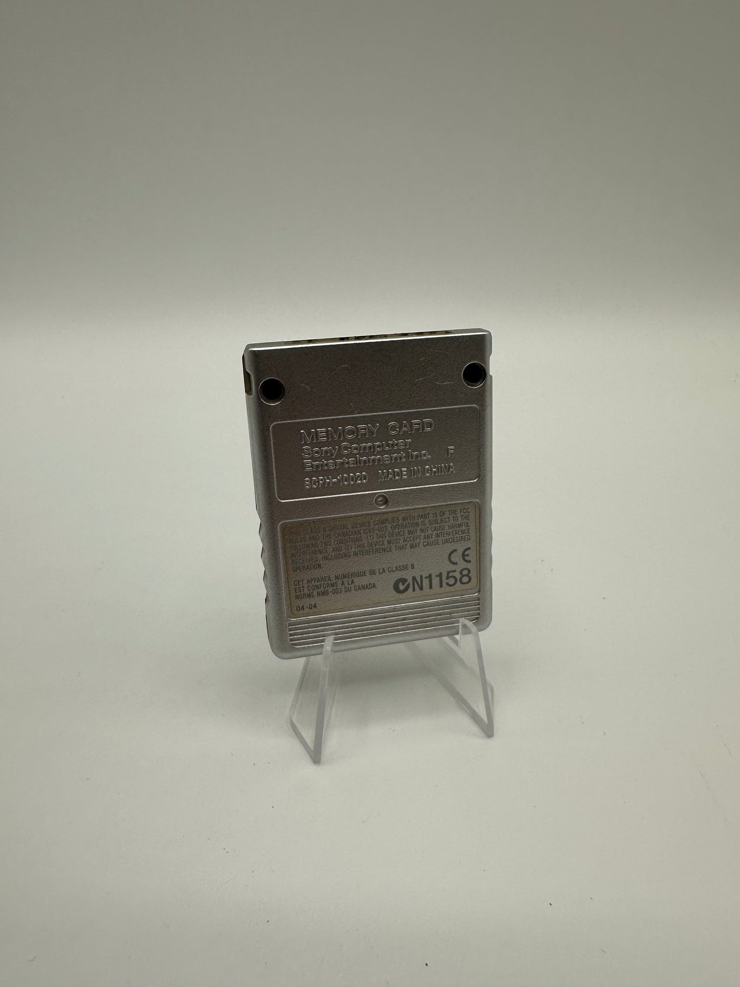 Sony Playstation 2 Memory Card Speicherkarte Silber 8MB