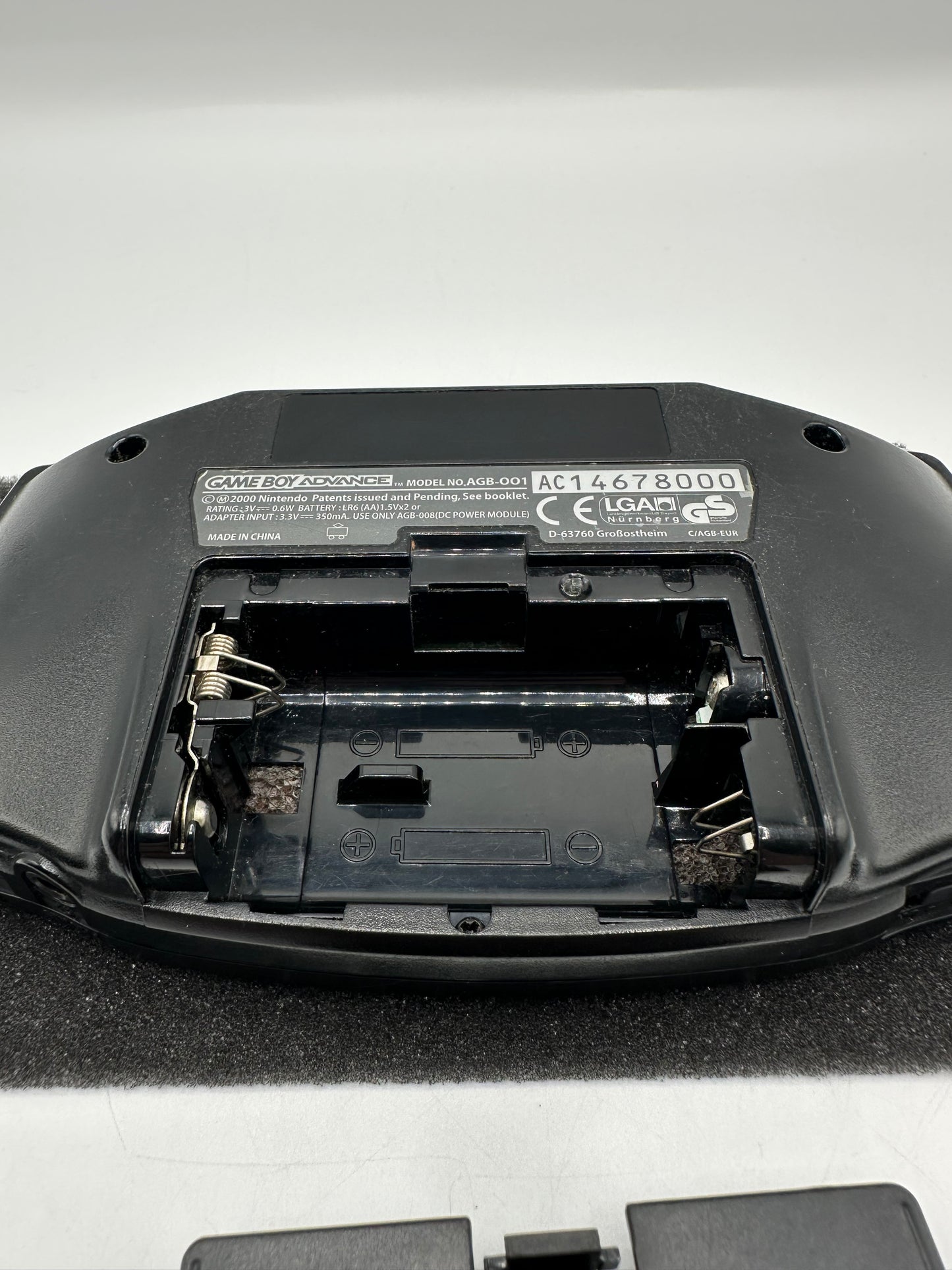 Refurbished Gameboy Advance Schwarz mit Verpackung