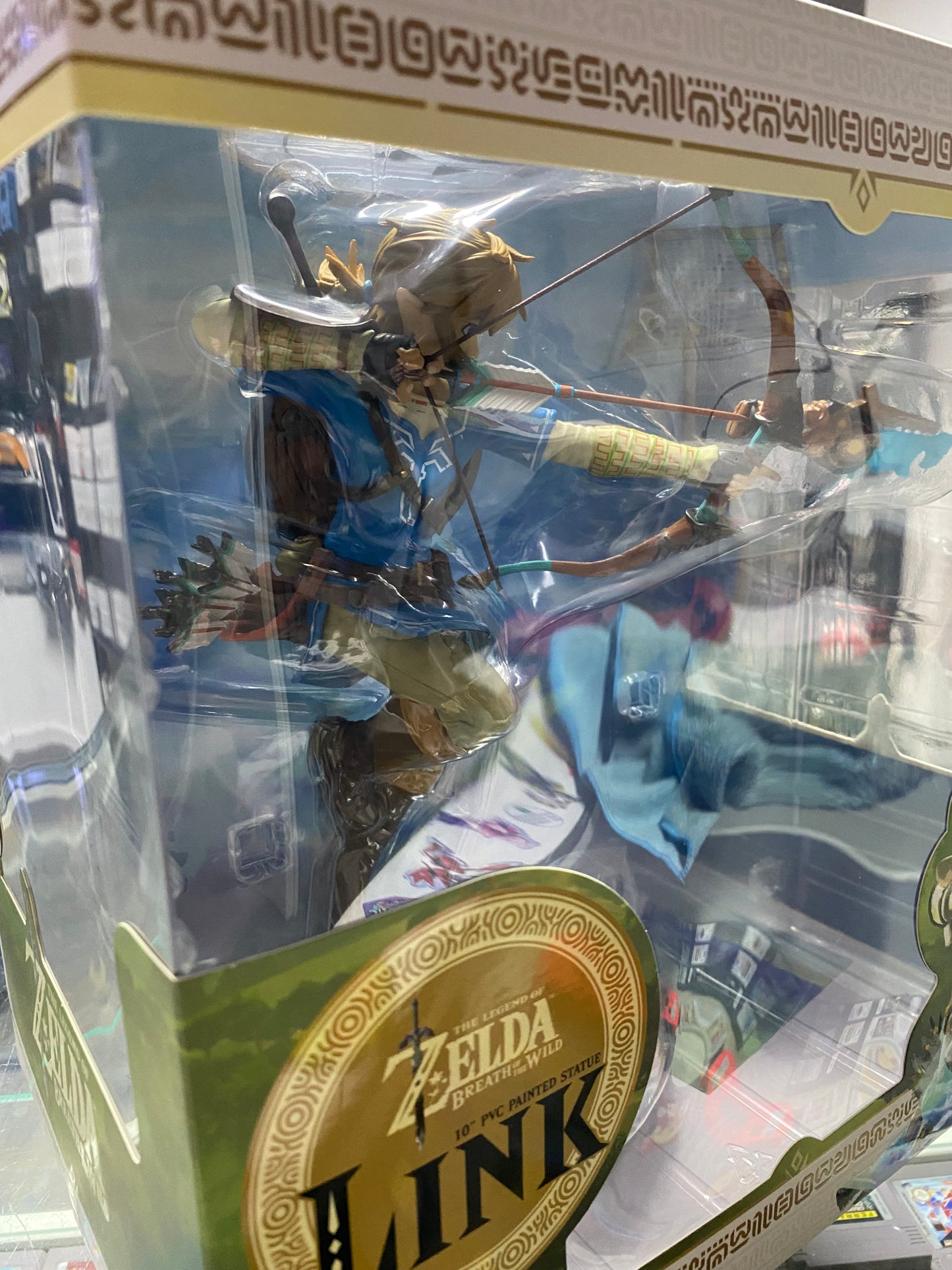 The legend of Zelda Breath of the Wild 10" PVC Painted Statue Link - NEU