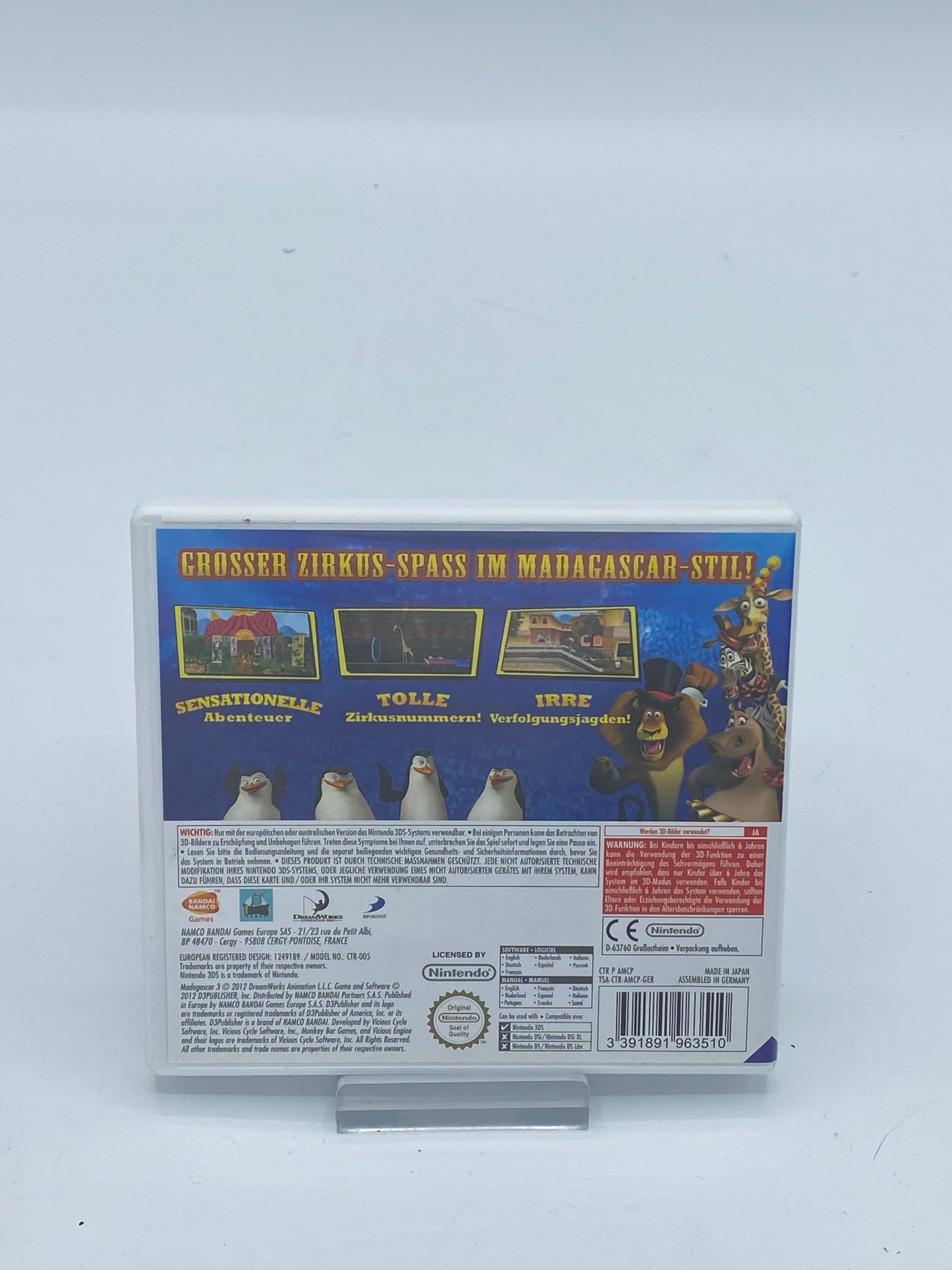 Madagascar 3 Flucht durch Europa / 3DS