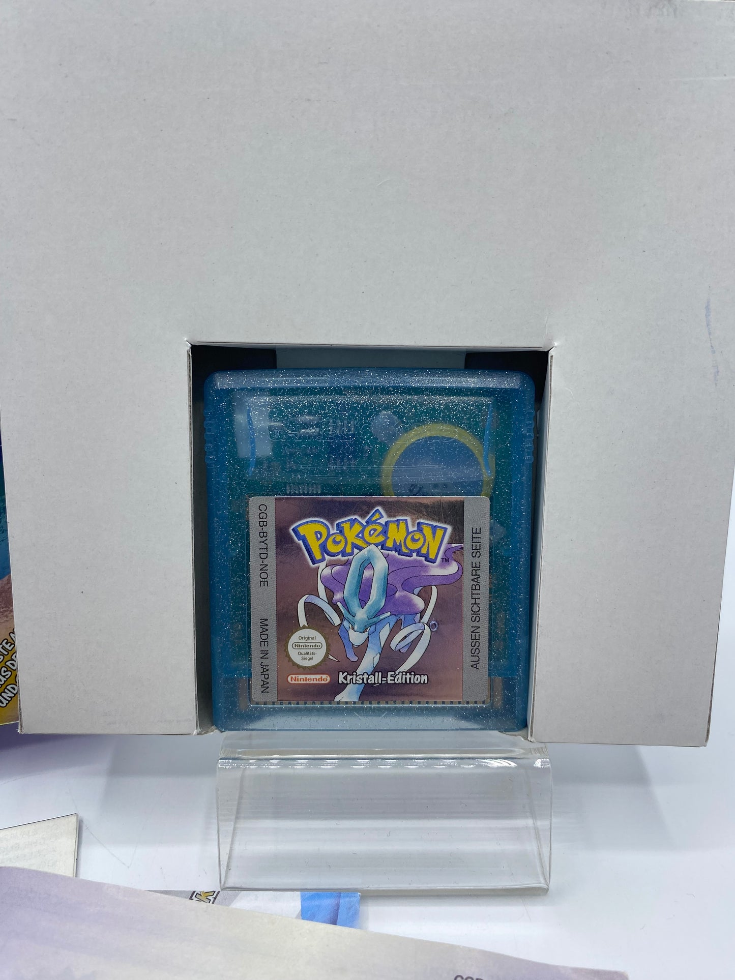 Pokémon Kristall OVP - Sammlerzustand