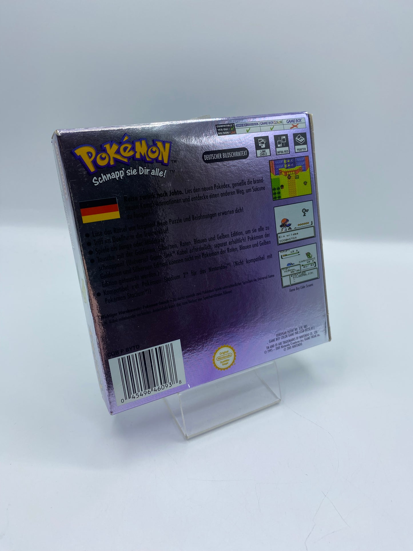 Pokémon Kristall OVP - Sammlerzustand