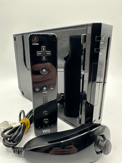 Nintendo Wii Schwarz Starter Paket