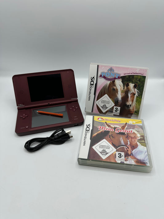 Nintendo DSi Rot - Pony Friends & Pferd und Pony Mein Gestüt - Bundle