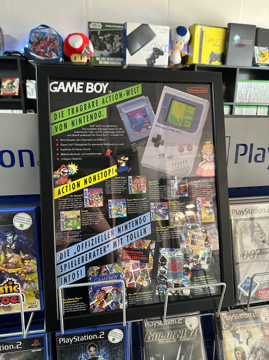 Vintage Nintendo Gameboy Promo Poster / Flyer