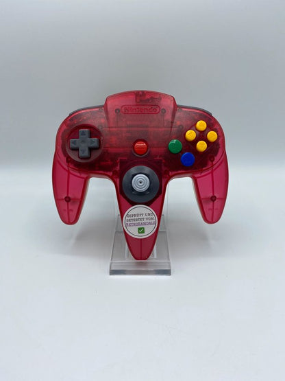 Nintendo 64 Controller - Rot / Transparent - Original