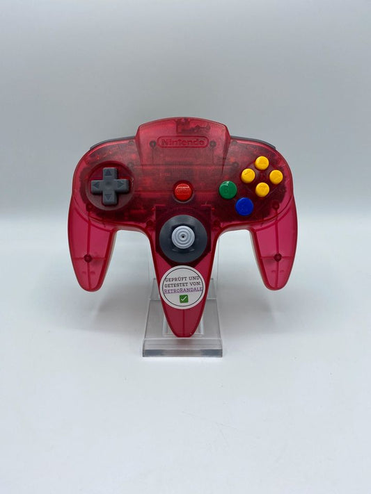 Nintendo 64 Controller - Rot / Transparent - Original