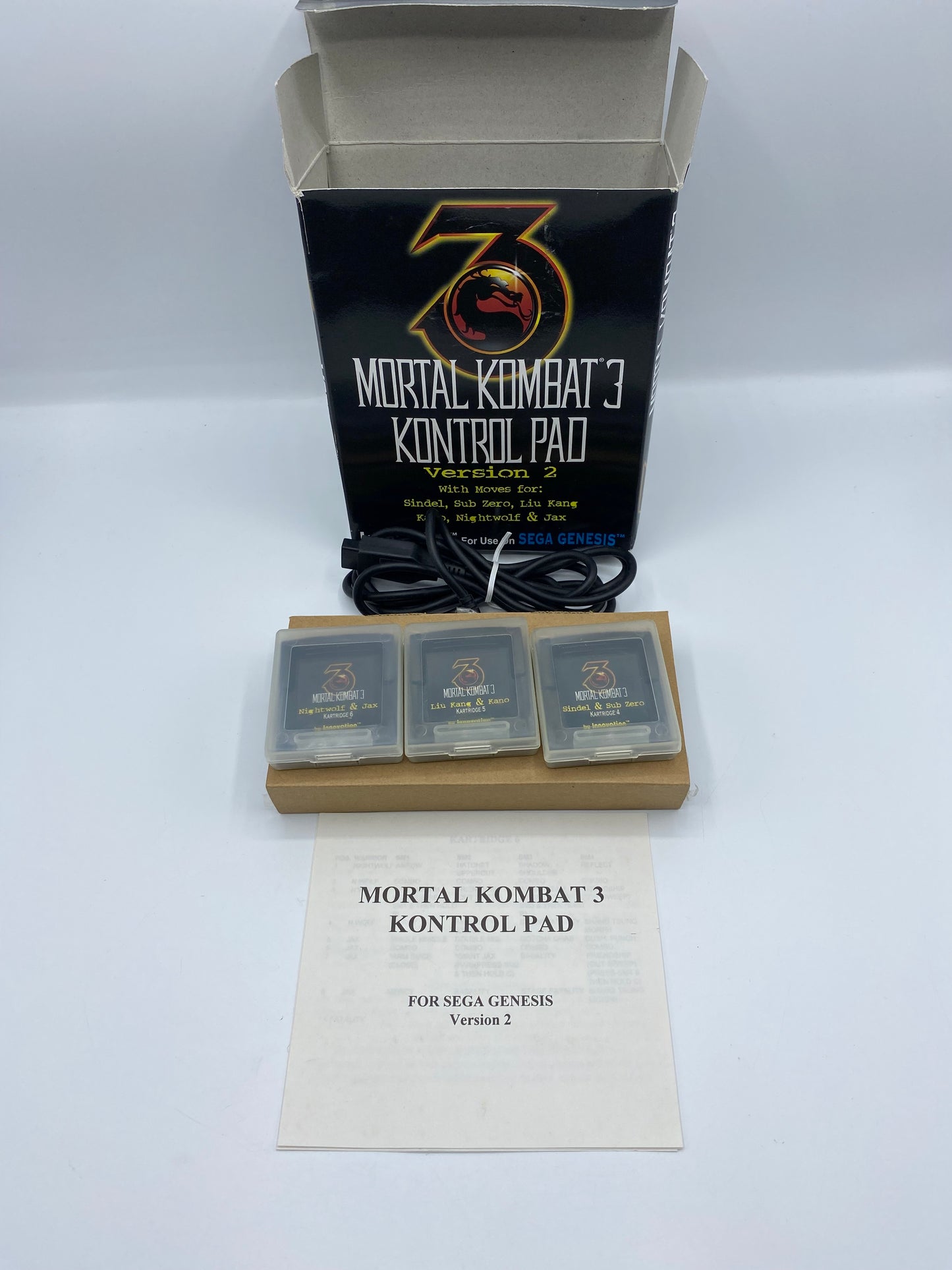 Sega Genesis Mortal Kombat 3 Kontrol Pad - NEU OVP