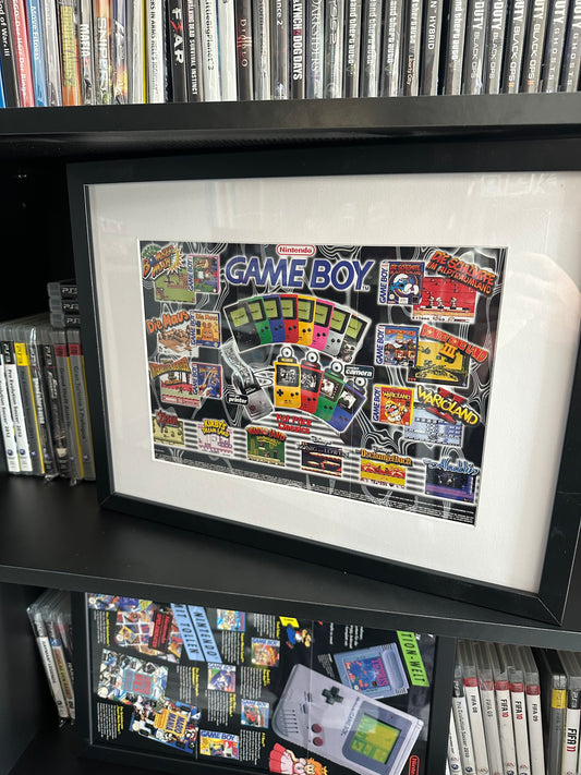 Vintage Nintendo Gameboy Pocket Promo Poster / Flyer