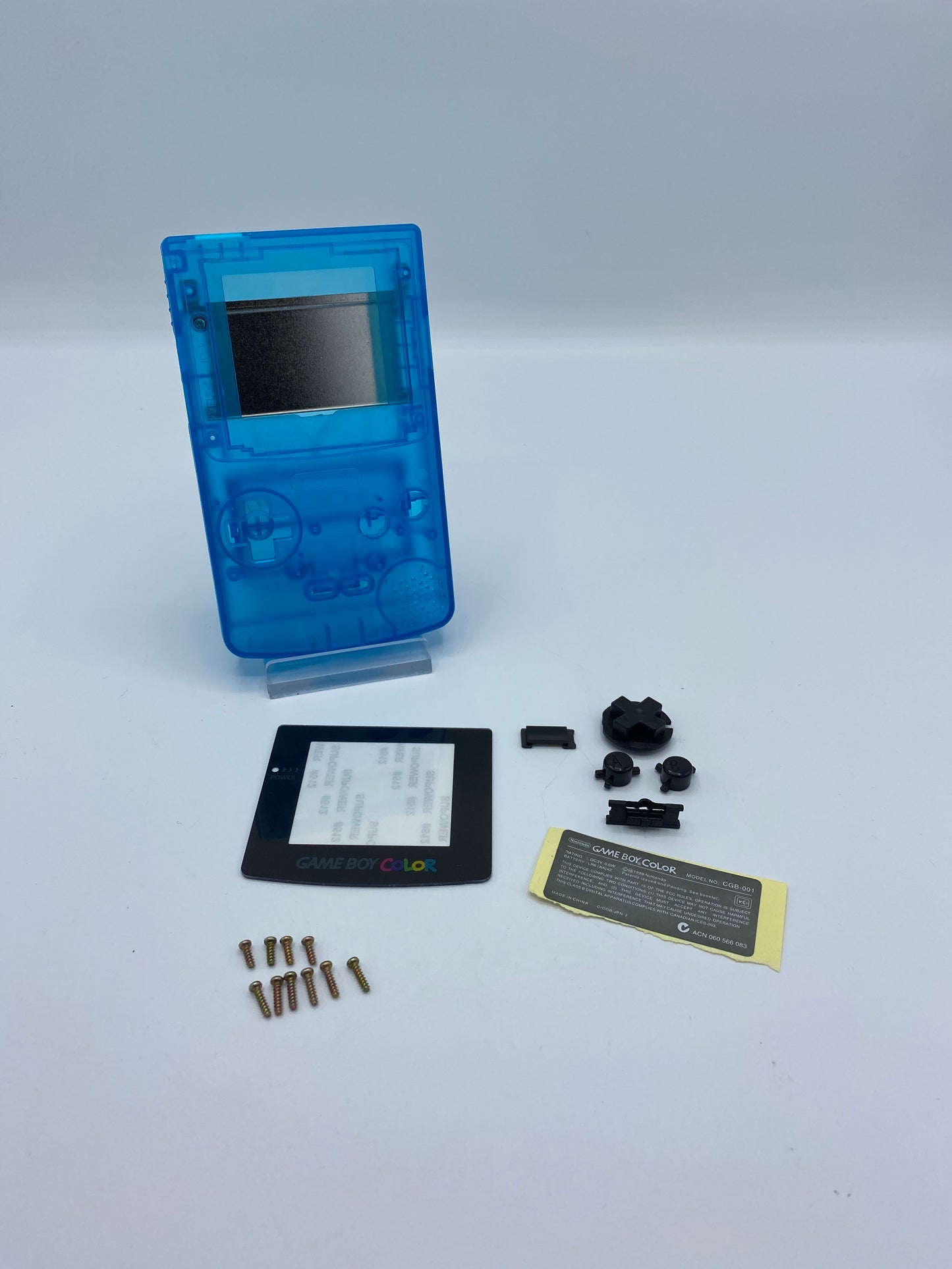 Gameboy Color - Ersatz Gehäuse Blau Transparent