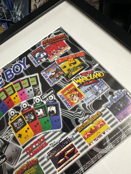 Vintage Nintendo Gameboy Pocket Promo Poster / Flyer