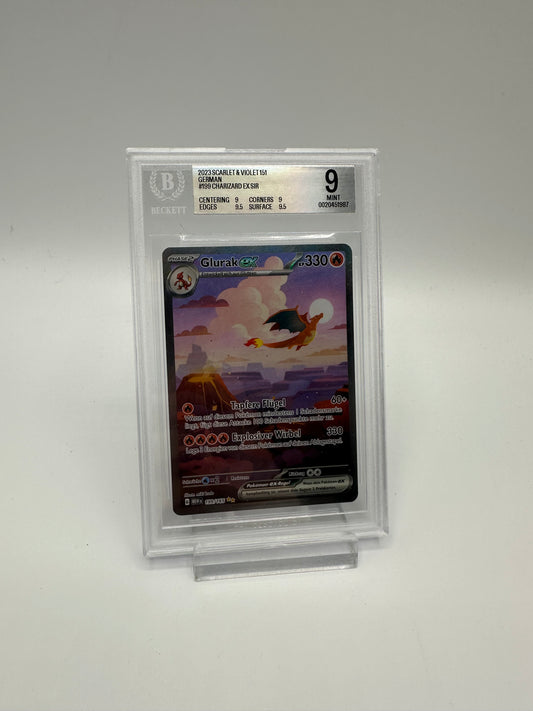 Glurak EX Scarlet & Violet 151 Beckett 9 MEW 199