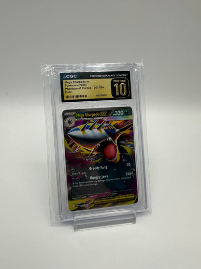 Mega Sharpedo ex PFL 061 CGC Pristine 10