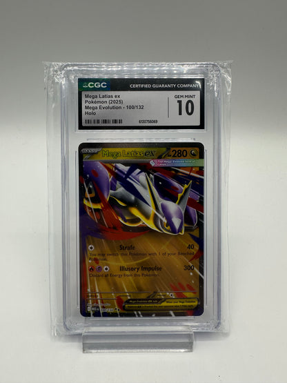 Mega Latias ex  MEG 100 CGC 10 Gem Mint