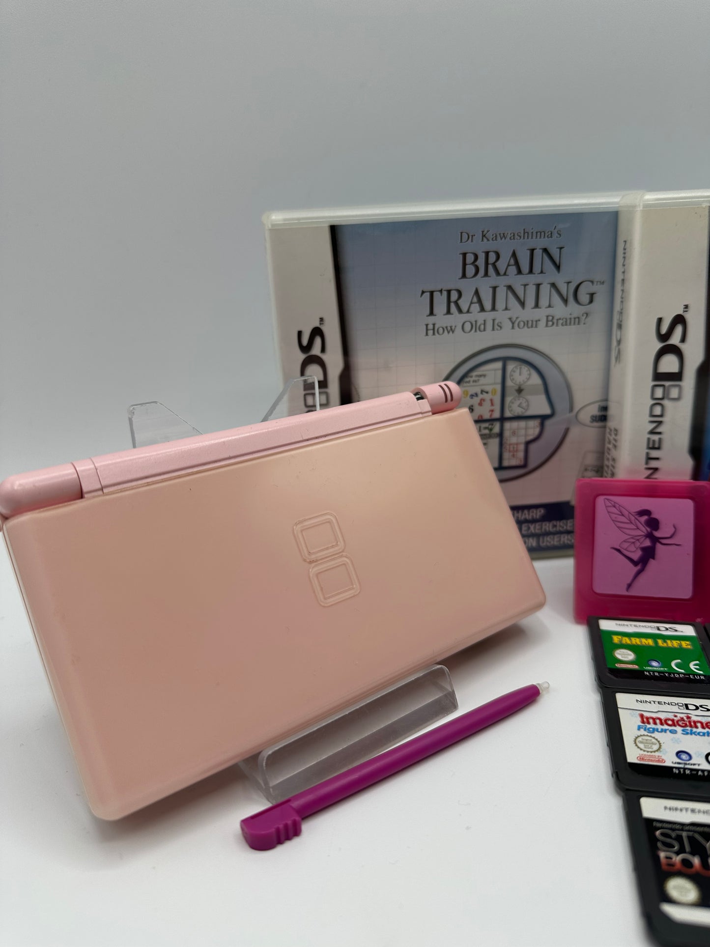 Nintendo DS Lite Bundle Pink inkl. 17x Spiele