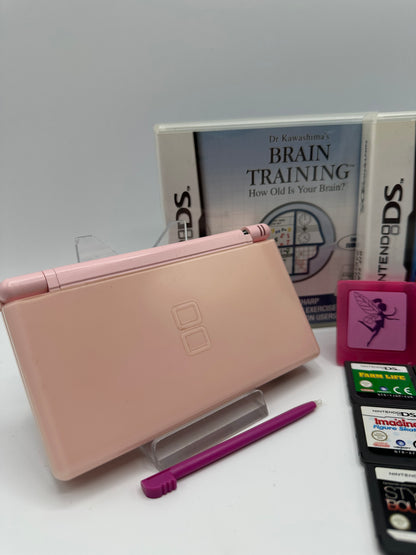 Nintendo DS Lite Bundle Pink inkl. 17x Spiele