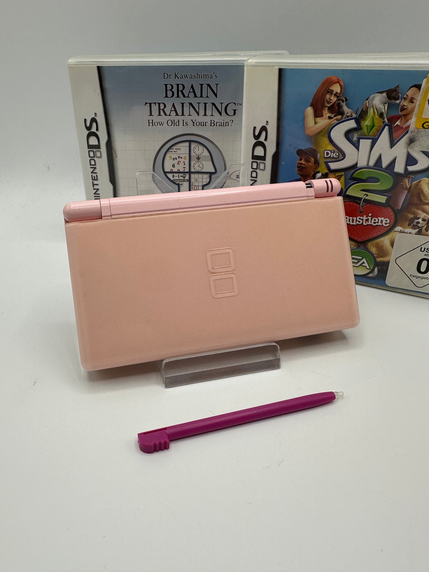 Nintendo DS Lite Bundle Pink inkl. 17x Spiele