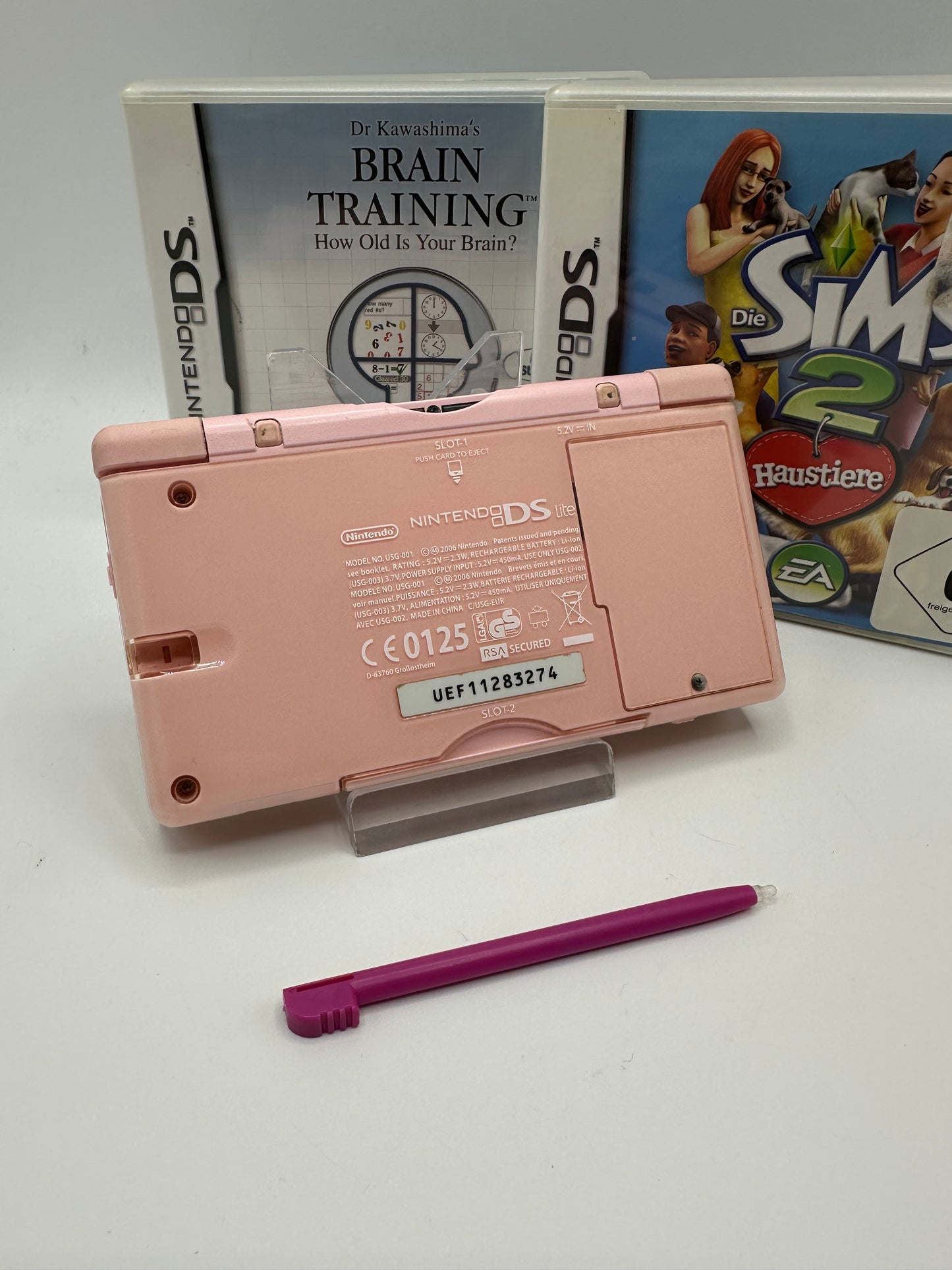 Nintendo DS Lite Bundle Pink inkl. 17x Spiele