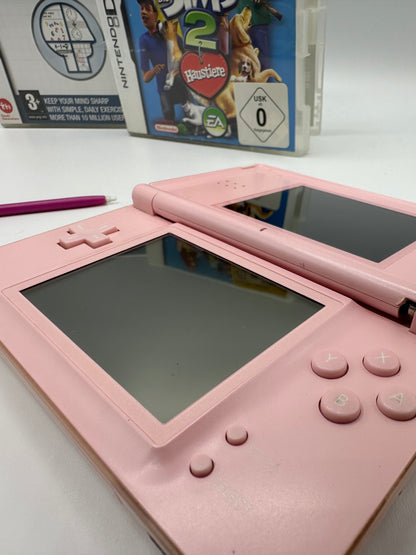 Nintendo DS Lite Bundle Pink inkl. 17x Spiele