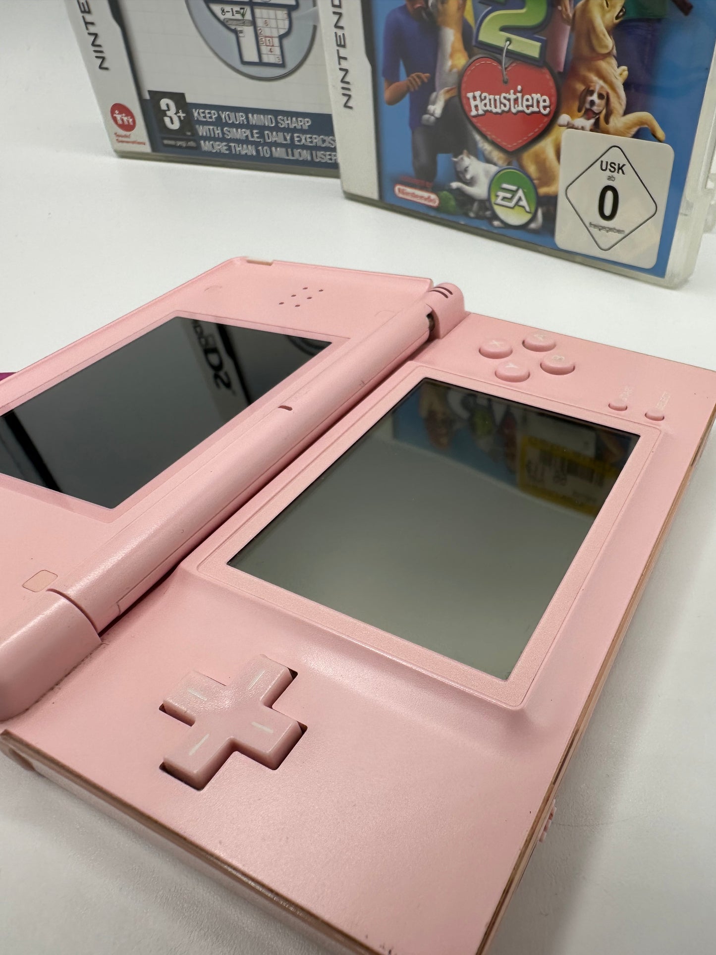 Nintendo DS Lite Bundle Pink inkl. 17x Spiele