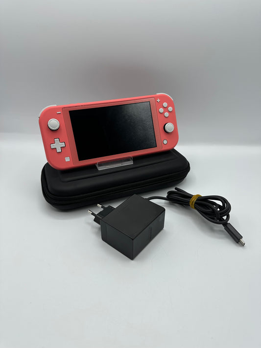 Nintendo Switch Lite - Rosa Inkl. Kabel und Tasche