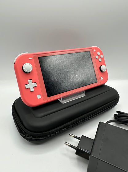 Nintendo Switch Lite - Rosa Inkl. Kabel und Tasche