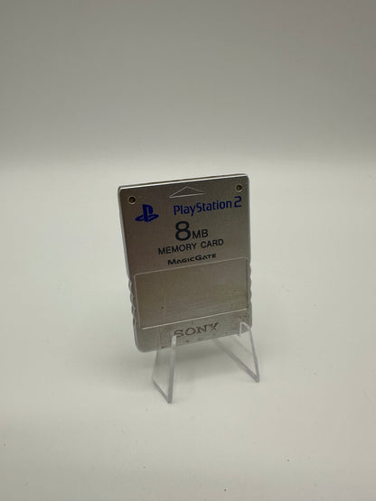 Sony Playstation 2 Memory Card Speicherkarte Silber 8MB