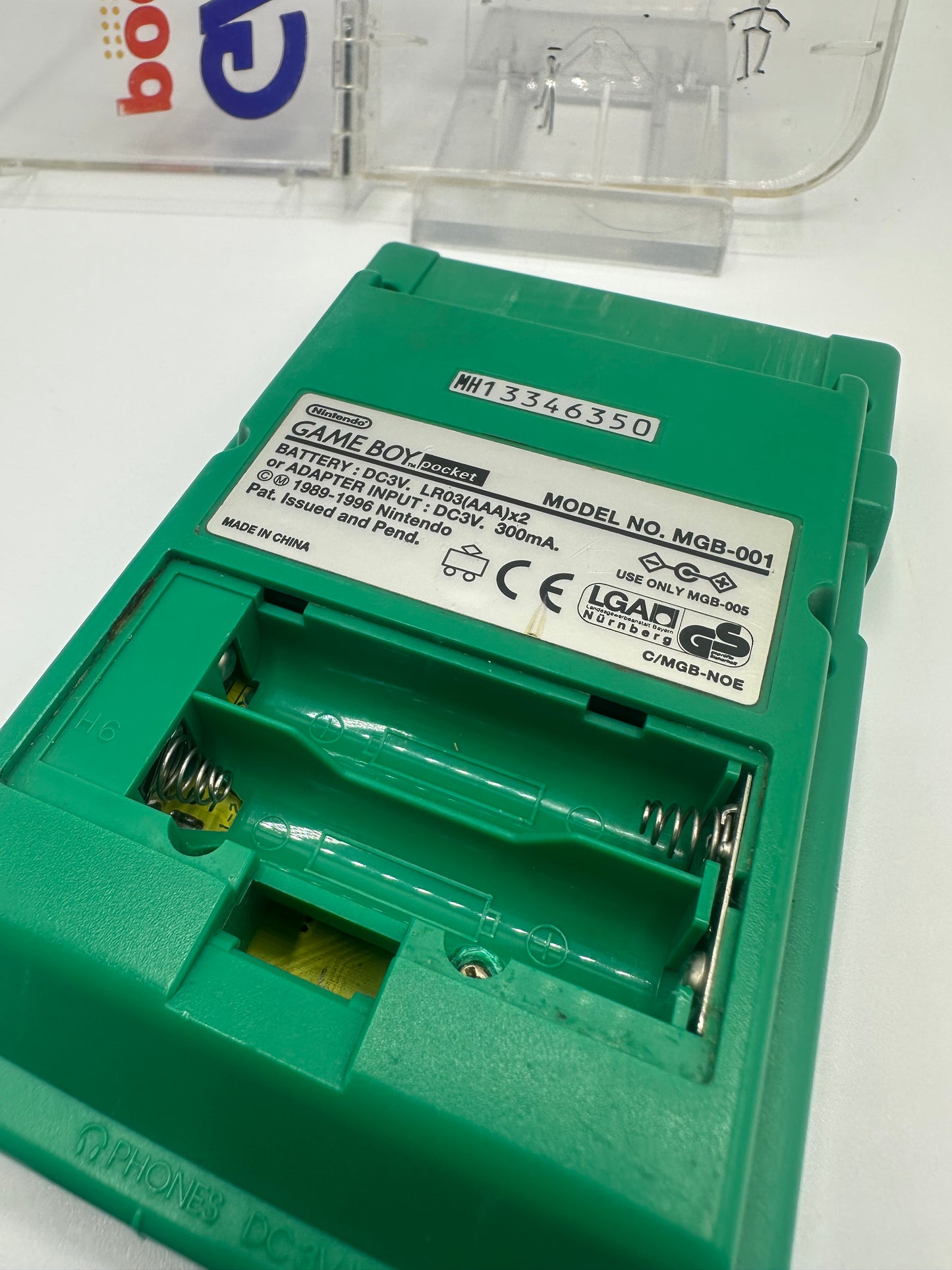 Gameboy Pocket - Grün mit Hülle