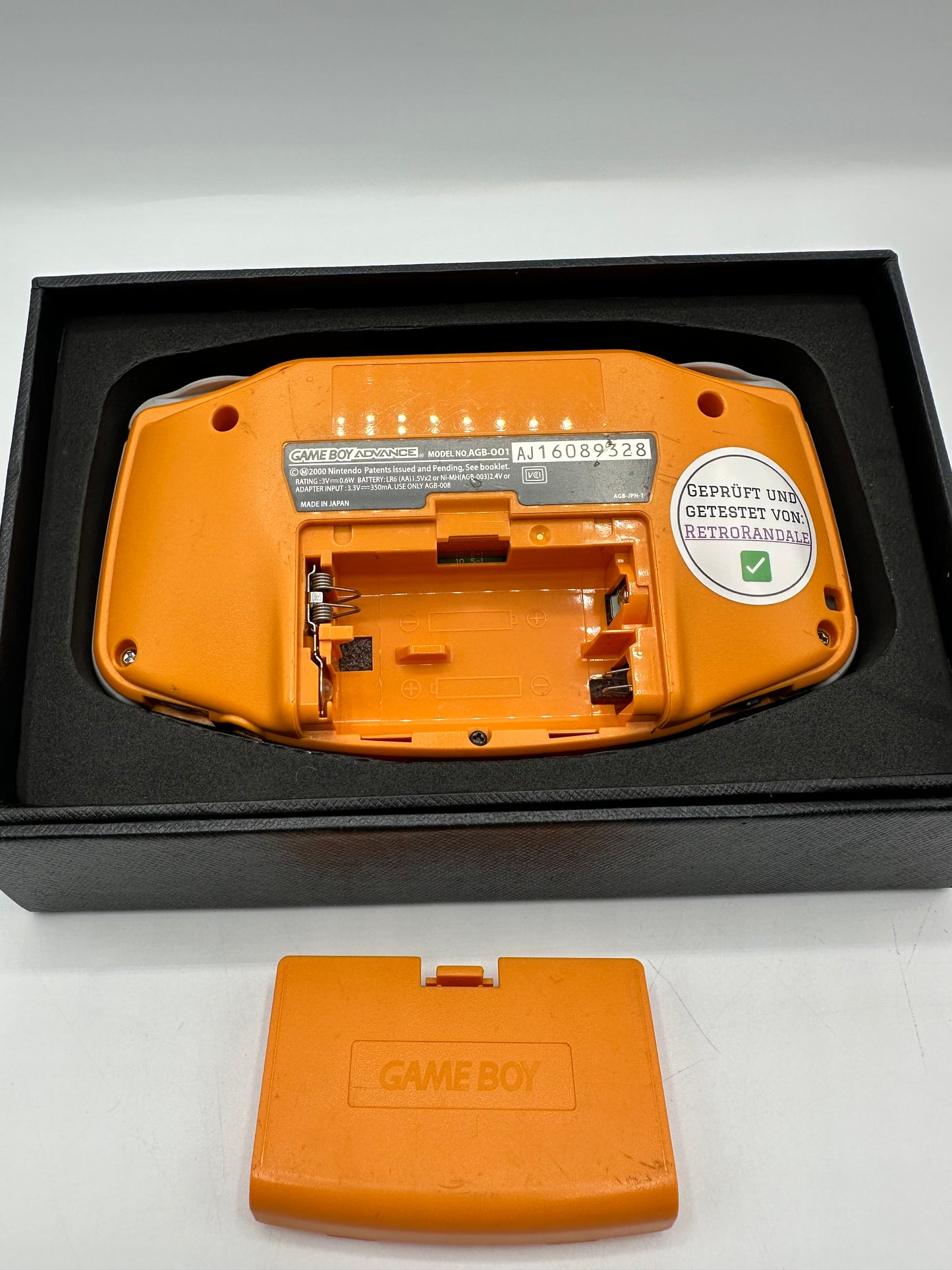 Refurbished Gameboy Advance Spice Orange mit Verpackung