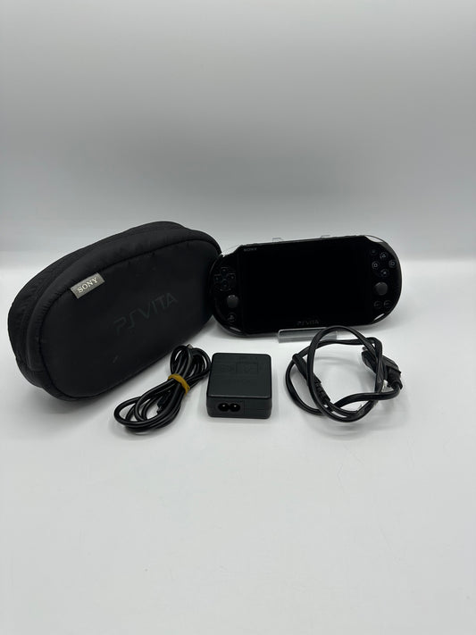 Sony PS Vita Konsole Refurbished - Schwarz Handheld-Gaming mit Tasche
