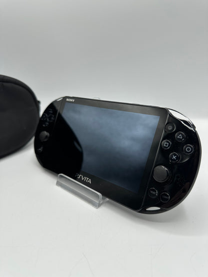 Sony PS Vita Konsole Refurbished - Schwarz Handheld-Gaming mit Tasche
