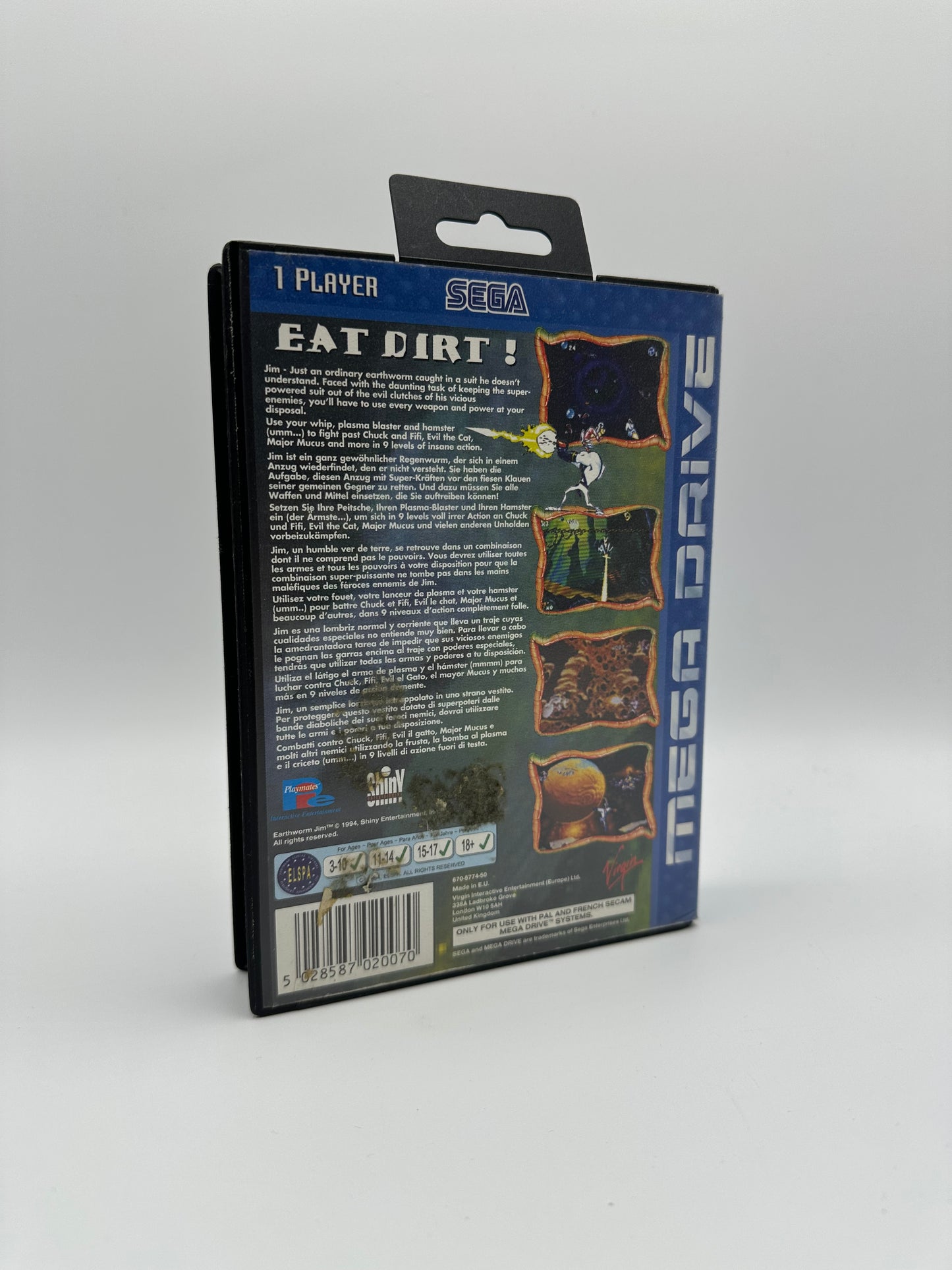 Mega Drive Earth Worm Jim