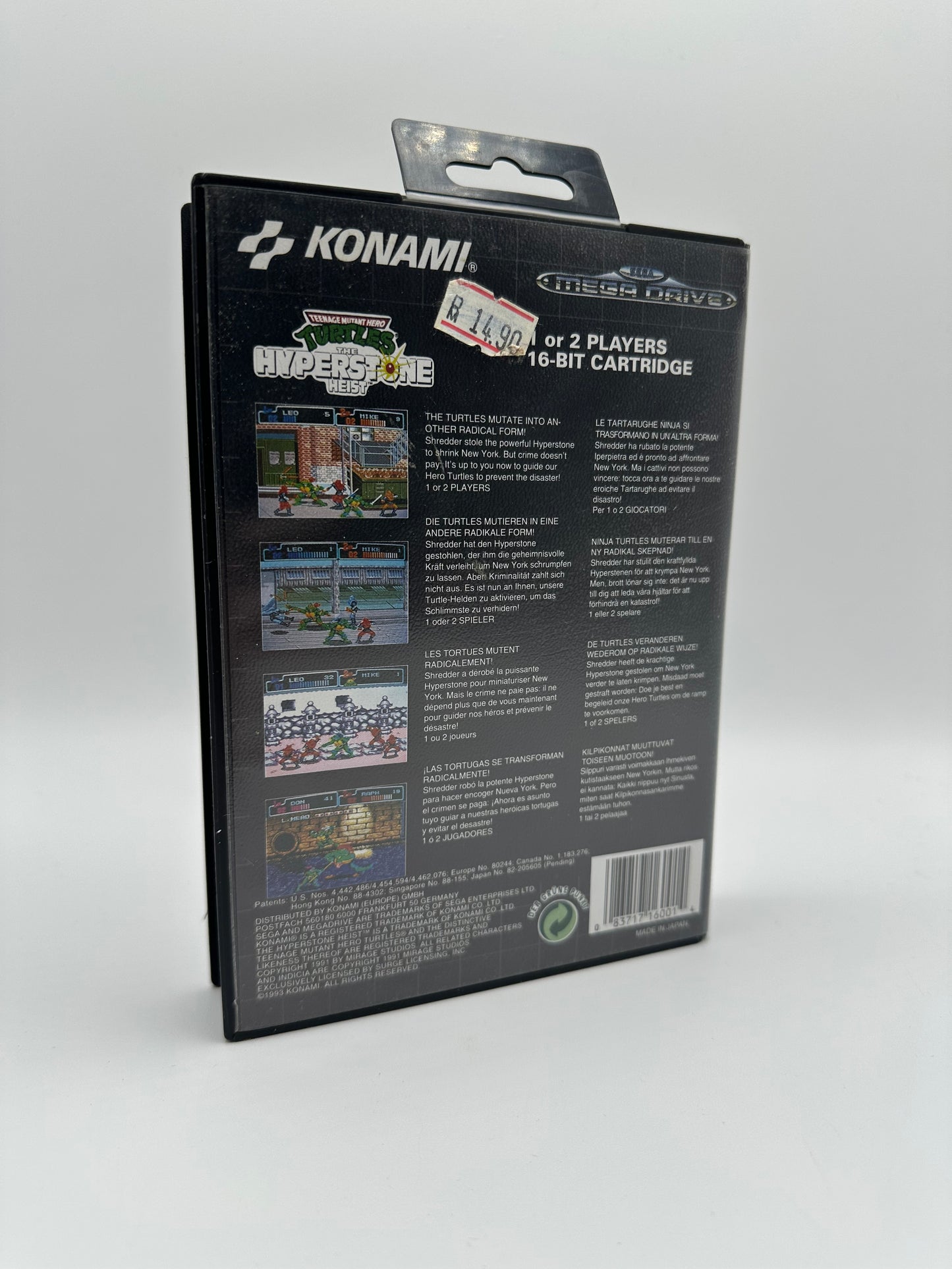 Mega Drive Teenage Mutant Hero Turtles Hyperstone Heist