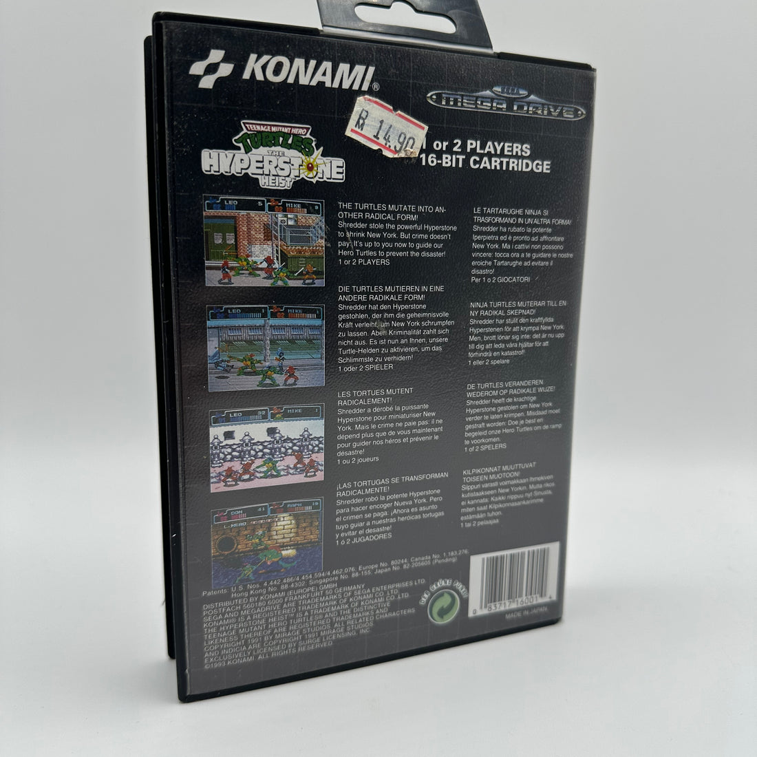 Mega Drive Teenage Mutant Hero Turtles Hyperstone Heist