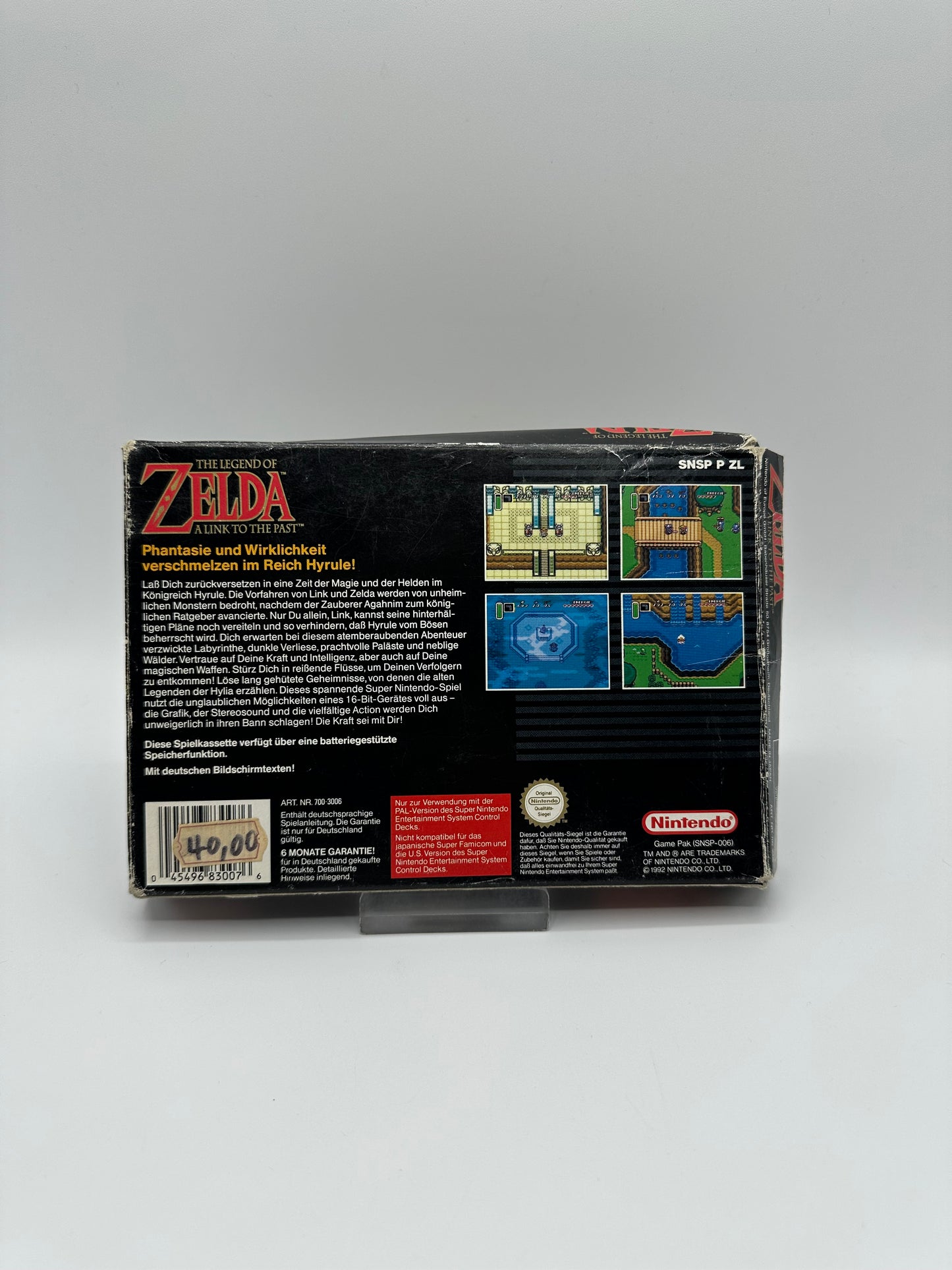 The Legend of Zelda a link to the past - OVP beschädigt