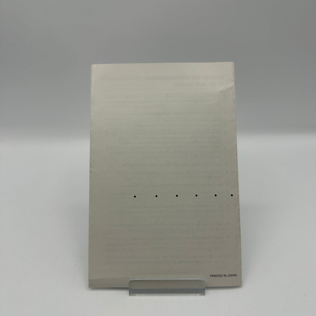 Verbrauchsinformationen und andere wichtige Hinweise SNSP-NOE