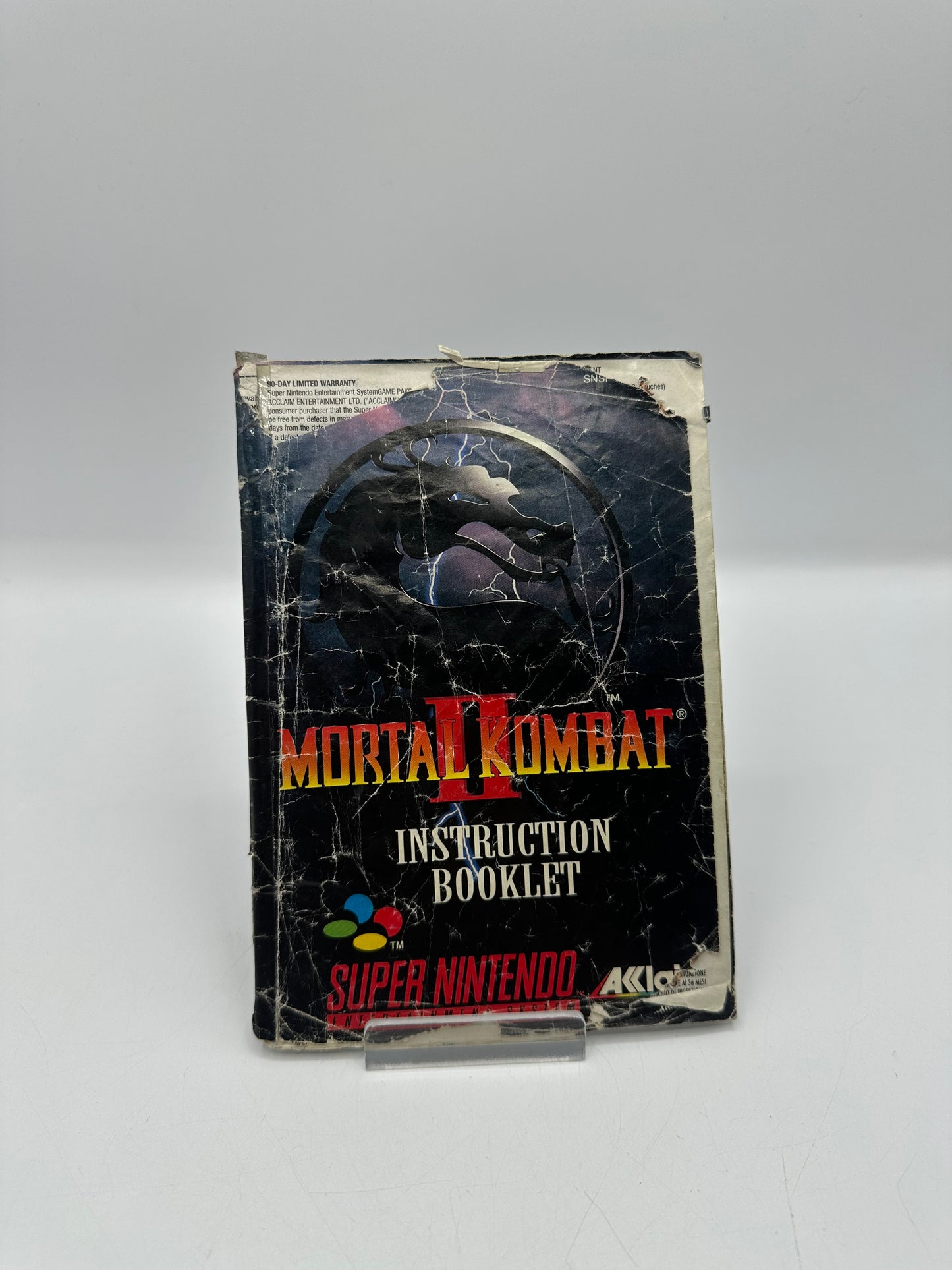 Mortal Kombat 2 SNES - Anleitung - Gebrauchsspuren