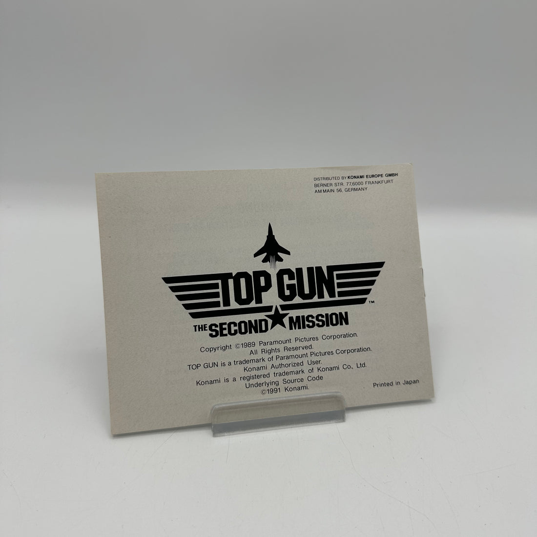 Top Gun the Second Mission - Anleitung