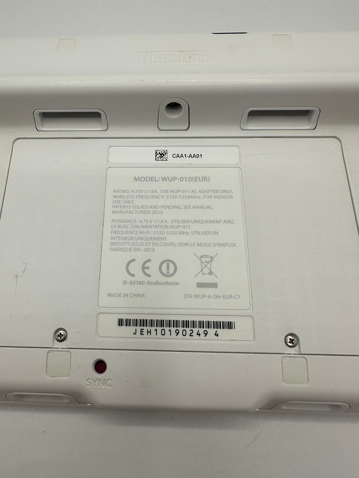 Nintendo Wii U Game Pad - Weiß