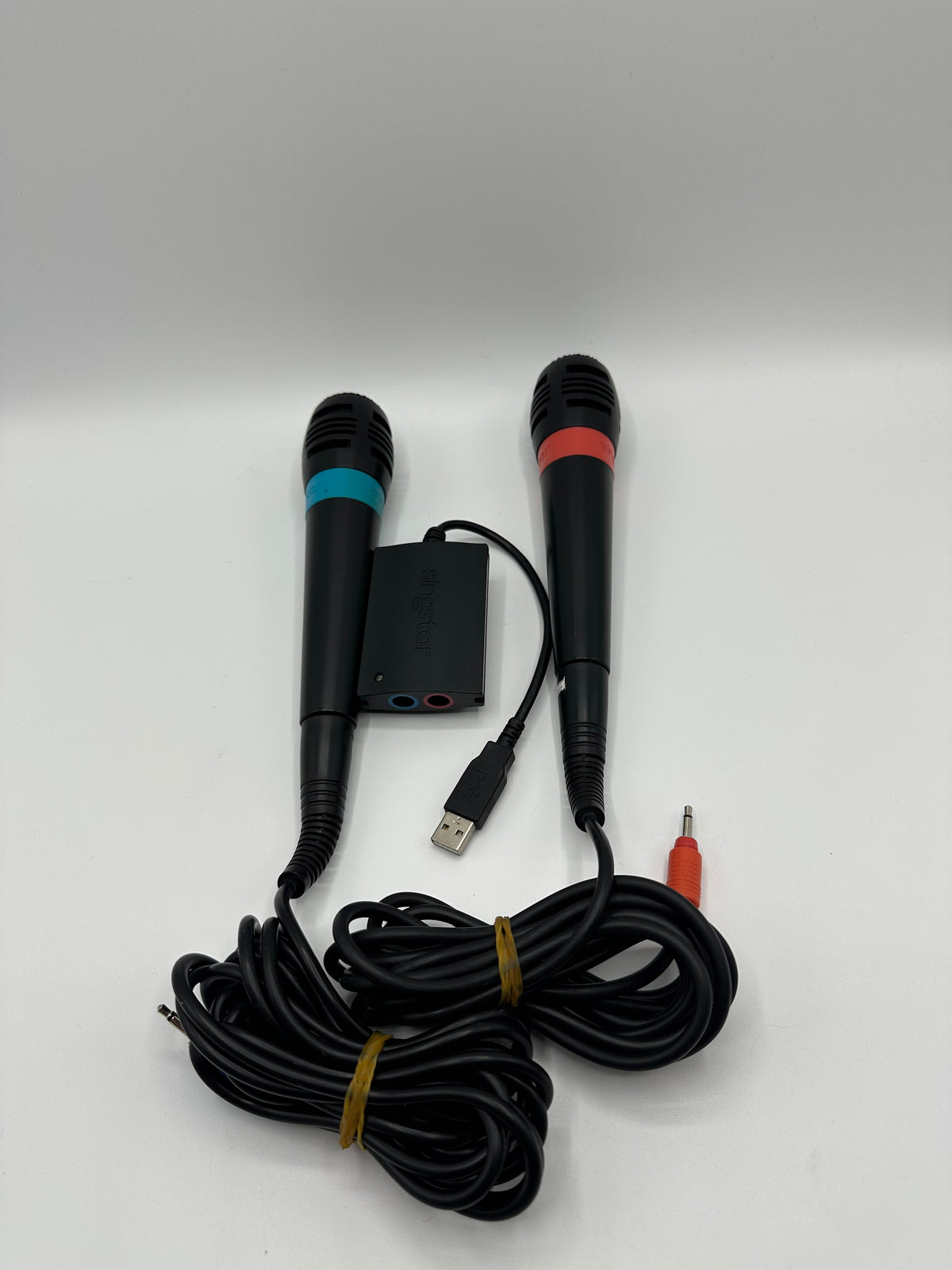 Playstation 2 Sing Star Mikrofone Set - Bau / Rot Singstar