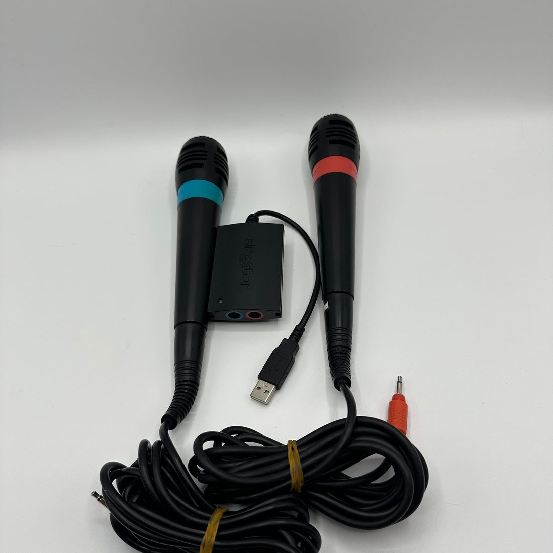 Playstation 2 Sing Star Mikrofone Set - Bau / Rot Singstar