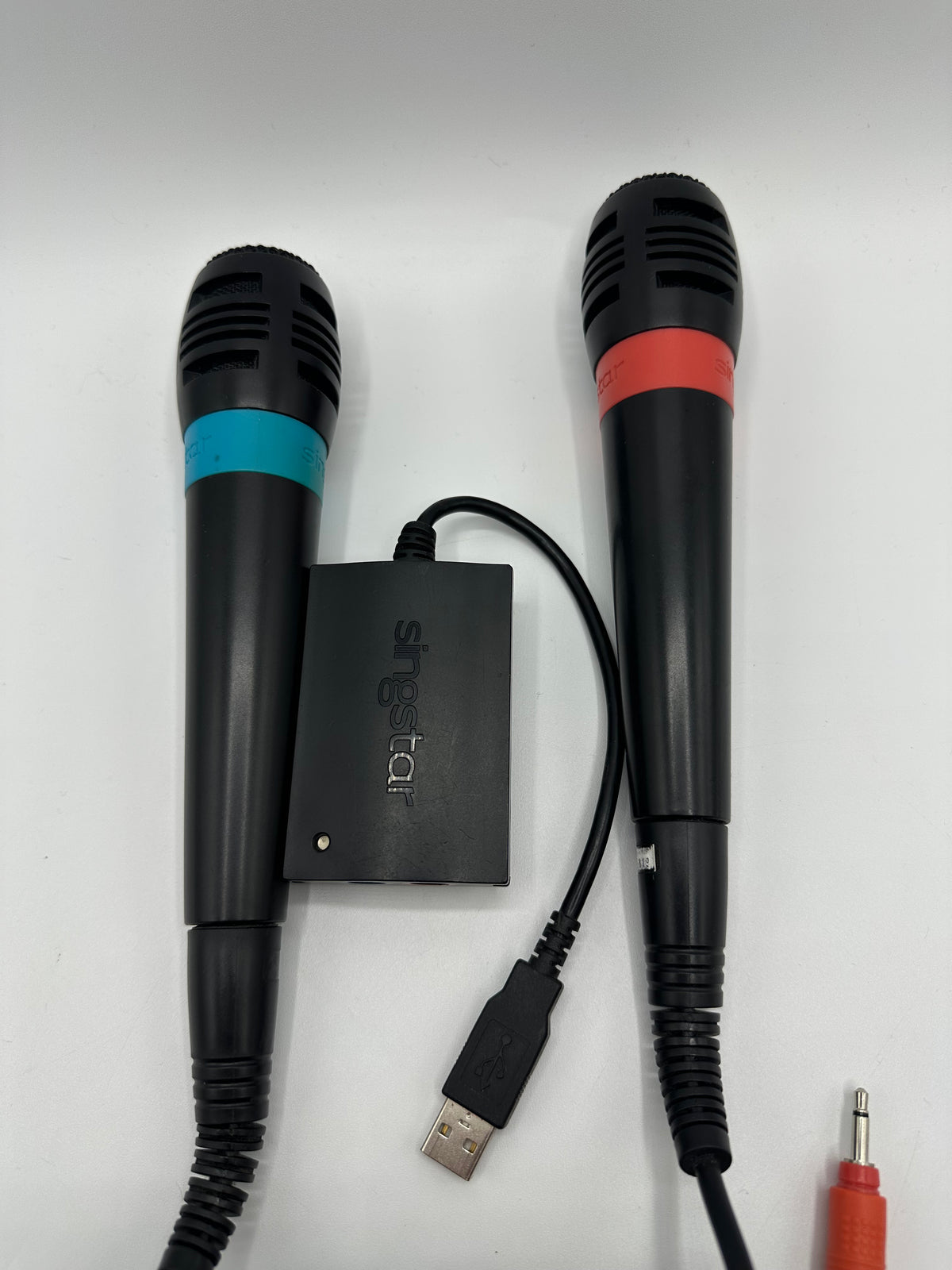 Playstation 2 Sing Star Mikrofone Set - Bau / Rot Singstar