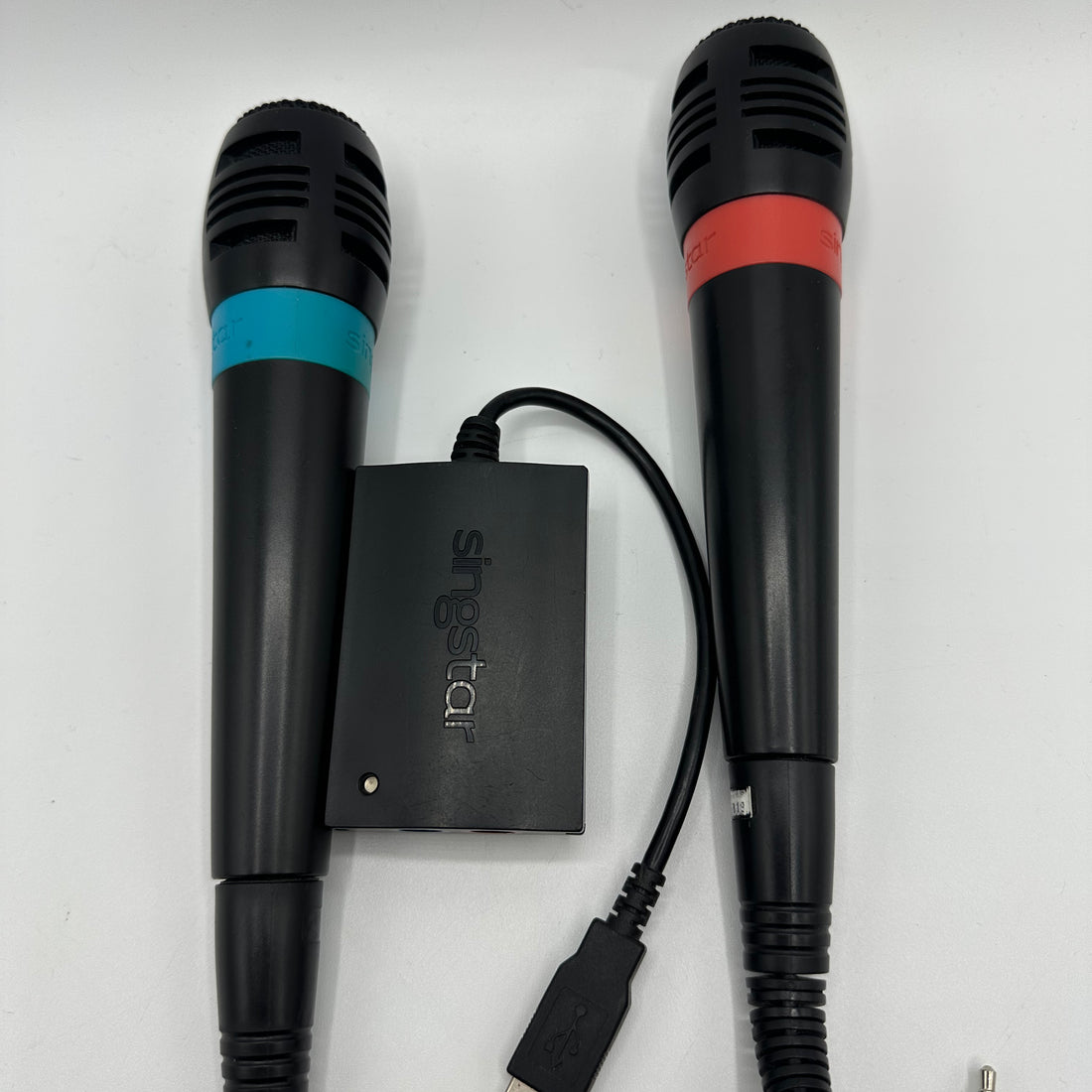 Playstation 2 Sing Star Mikrofone Set - Bau / Rot Singstar