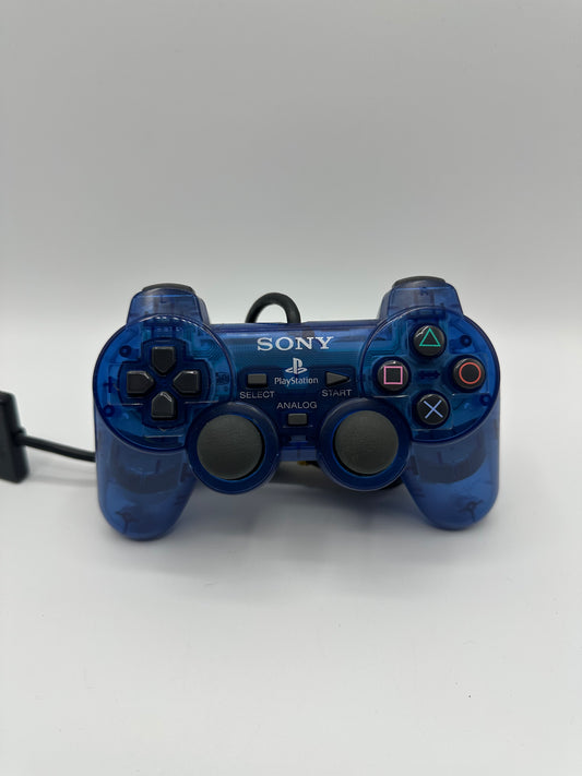 Sony Playstation 2 Controller - Blau Transparent - PS2 Controller