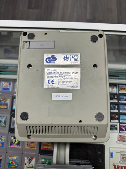 SNES Konsole mit 2 Controllern und Super Wrestle Mania - Set